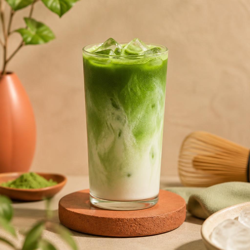 Matcha-Latte glacé